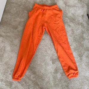 Pretty Little Thing Orange Jogger Sweatpants